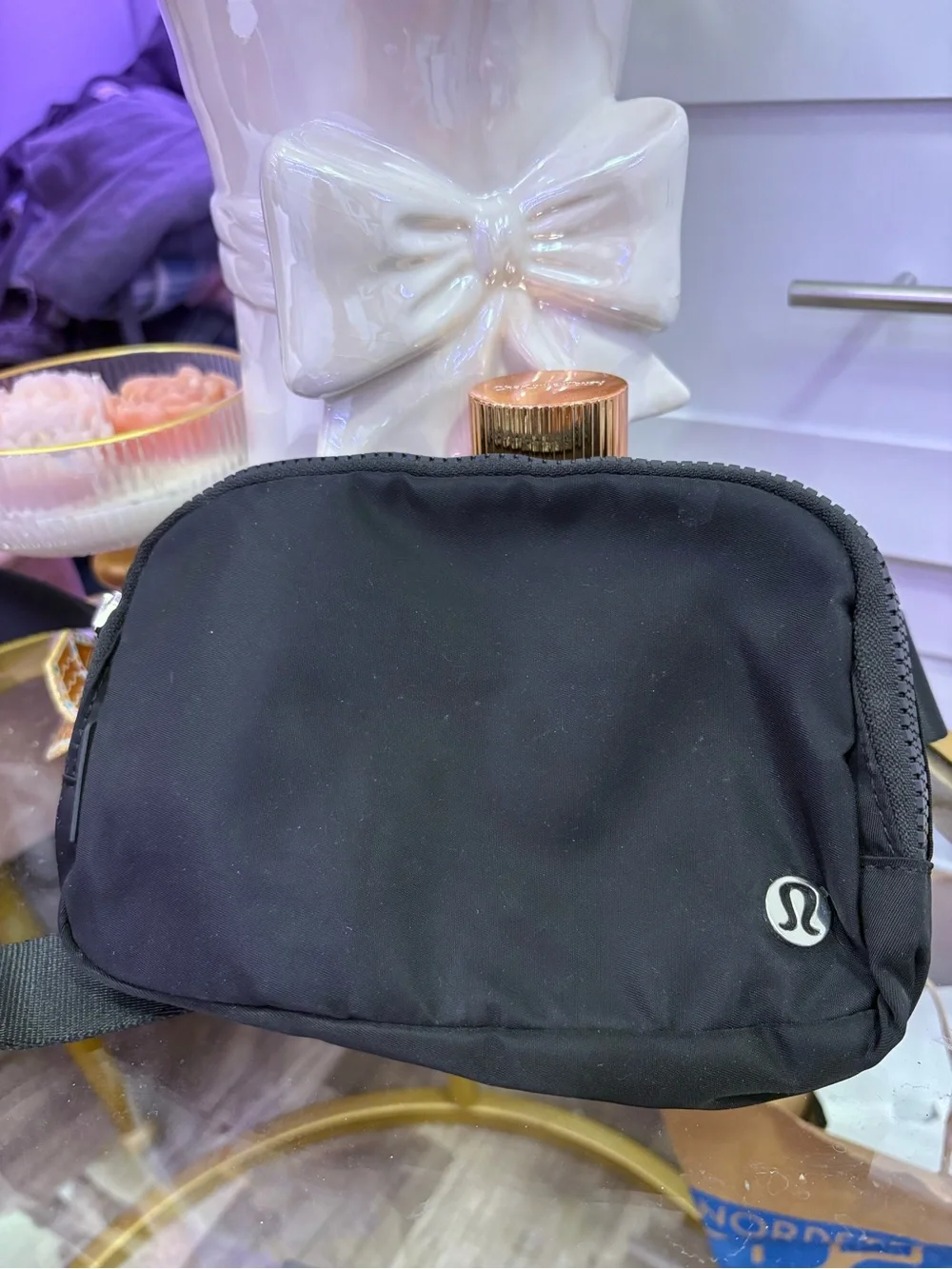 lululemon athletica Black Compact Cosmetic Pouch